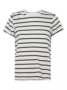 Полосатая футболка Labo Art, белый