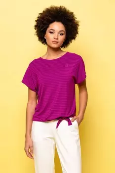 Полосатая футболка Madlin Heavy Tools, фиолетовый