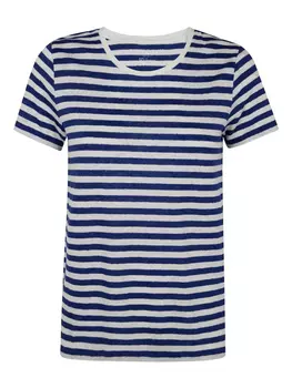 Полосатая футболка Majestic Filatures, синий