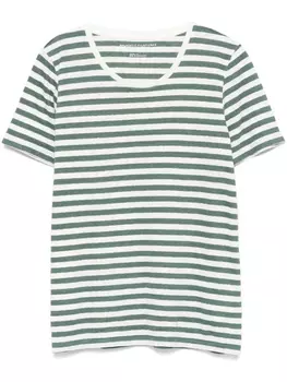 Полосатая футболка Majestic Filatures, зеленый