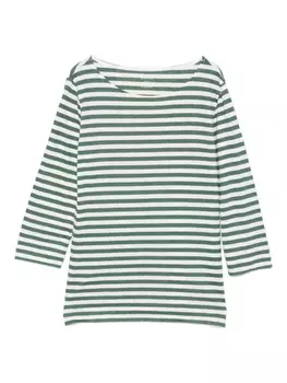 Полосатая футболка Majestic Filatures, зеленый