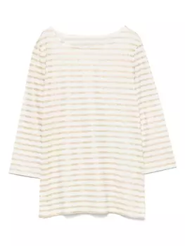 Полосатая футболка Majestic Filatures, золотой