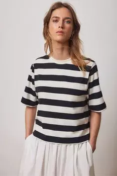 Полосатая футболка Mint Velvet, белый