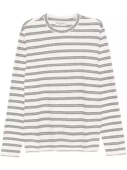 Полосатая футболка Officine Generale, белый