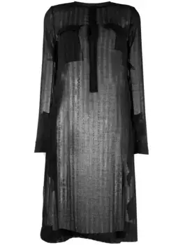 Полосатая футболка оверсайз SAPIO, черный