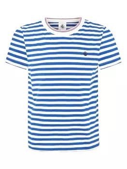 Полосатая футболка Petit Bateau, синий