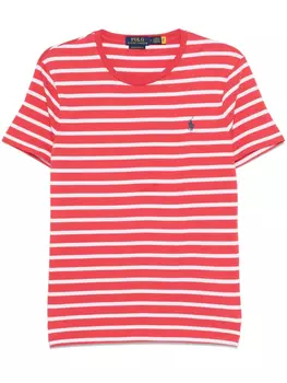Полосатая футболка Polo Ralph Lauren, красный