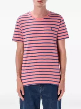 Полосатая футболка POLO RALPH LAUREN, розовый