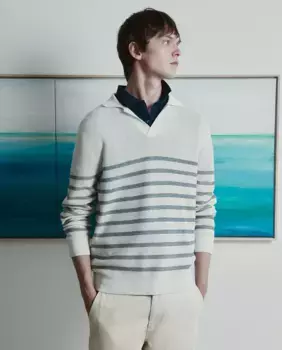 Полосатая футболка-поло Sfera, цвет Crudo