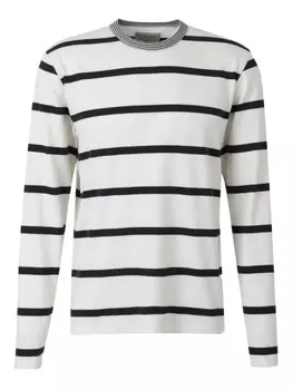 Полосатая футболка с длинным рукавом Officine Generale, белый