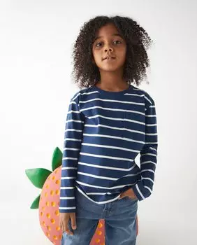 Полосатая футболка с длинными рукавами El Corte Ingls, мультиколор