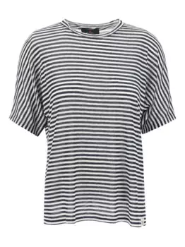 Полосатая футболка с коротким рукавом Peuterey, черный