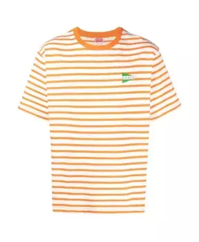 Полосатая футболка с логотипом Kenzo, оранжевый