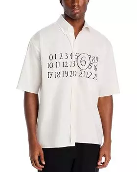 Полосатая футболка с логотипом MM6 Maison Margiela, слоновая кость/кремовый