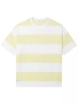Полосатая футболка с нашивкой-логотипом CHOCOOLATE, желтый
