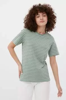 Полосатая футболка с овальным вырезом Finn Flare, белый