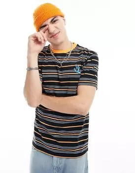 Полосатая футболка Santa Cruz разных цветов