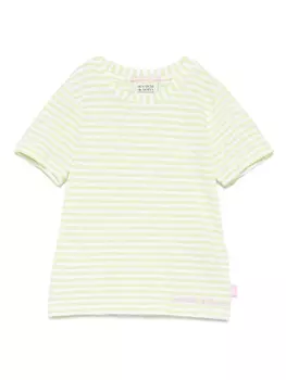 Полосатая футболка Scotch & Soda Kids, зеленый