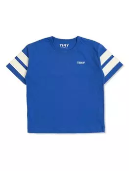 Полосатая футболка Tiny Cottons, синий
