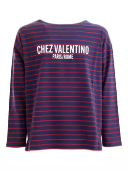 Полосатая футболка VALENTINO GARAVANI, синий