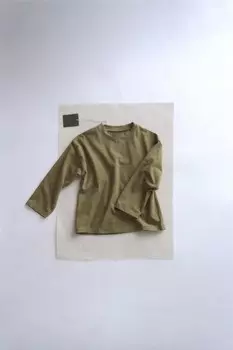 Полосатая футболка ZARA, оливково-зеленый