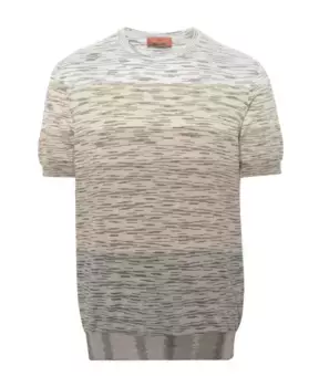 Полосатая хлопковая футболка и поло Missoni, мультиколор