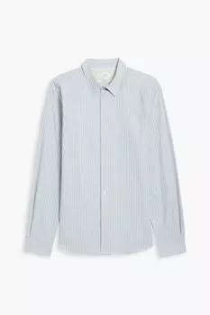 Полосатая хлопковая оксфордская рубашка PS PAUL SMITH, синий