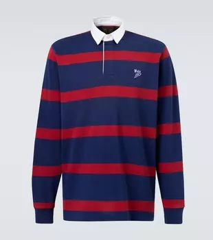 Полосатая хлопковая поло Polo Ralph Lauren, Camden Red/Dark Cobalt