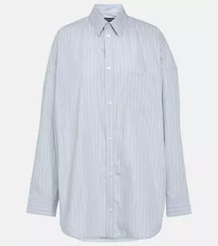 Полосатая хлопковая рубашка Balenciaga, мультиколор