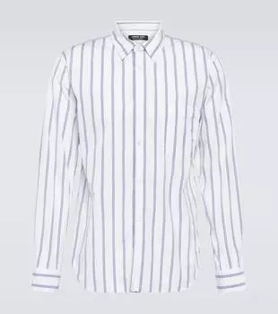 Полосатая хлопковая рубашка Comme Des Garons Homme Deux, белый