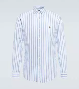 Полосатая хлопковая рубашка Oxford Polo Ralph Lauren, 5149a Blue/White