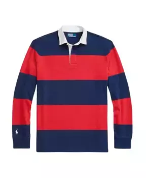 Полосатая хлопковая рубашка с воротником Ralph Lauren, мультиколор