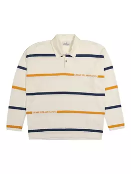 Полосатая хлопковая рубашка Stone Island, нейтральный