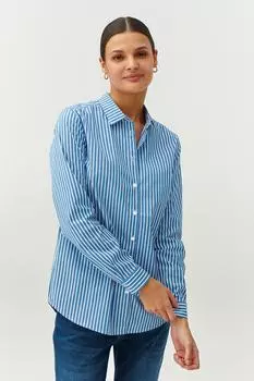 Полосатая хлопковая рубашка Tatuum, белый