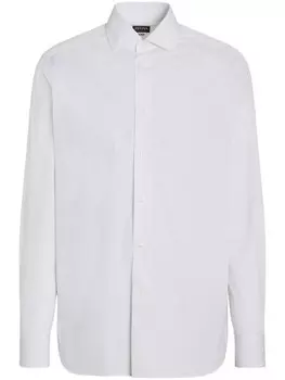 Полосатая хлопковая рубашка Zegna