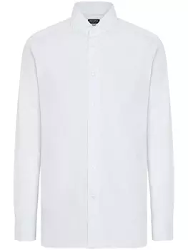 Полосатая хлопковая рубашка Zegna