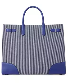 Полосатая холщовая сумка Devyn Lauren Ralph Lauren, мультиколор