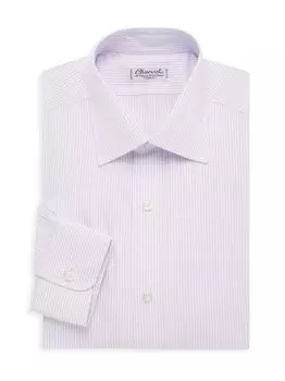 Полосатая классическая рубашка Charvet, белый