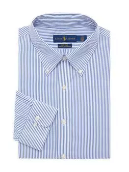 Полосатая классическая рубашка Ralph Lauren, цвет Blue White