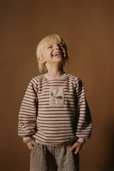 Полосатая кофта snoopy peanuts ZARA, пастельно-розовый
