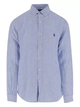 Полосатая льняная рубашка Polo Ralph Lauren