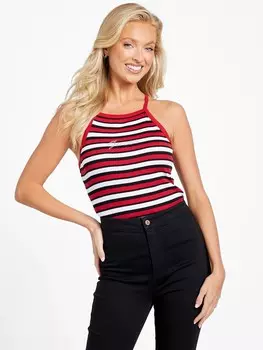 Полосатая майка Eco Alexis Guess Factory, цвет Rugby Red Multi