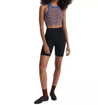 Полосатая майка синего/красного цвета Madewell