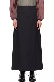 Полосатая макси-юбка Amomento, черный