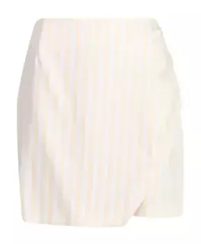 Полосатая мини юбка March23, бежевый