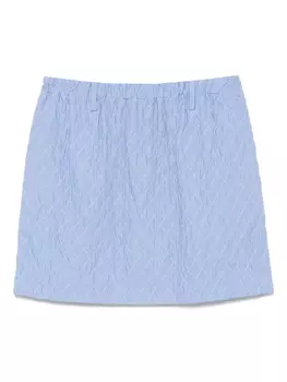 Полосатая мини-юбка N21, синий