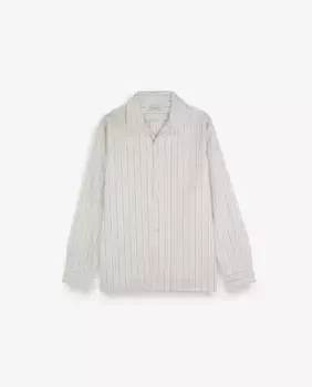 Полосатая мужская рубашка из хлопка Scalpers, кремовый