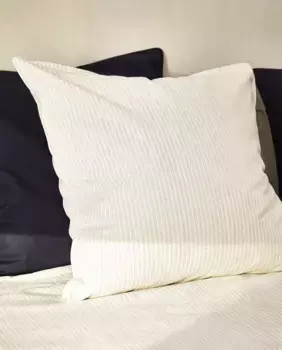Полосатая наволочка Zara Home, серый
