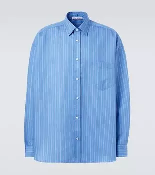 Полосатая оверсайз рубашка Acne Studios, Blue Multi