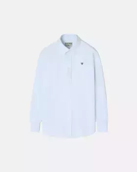 Полосатая оксфордская рубашка для мальчиков Silbon, зеленый